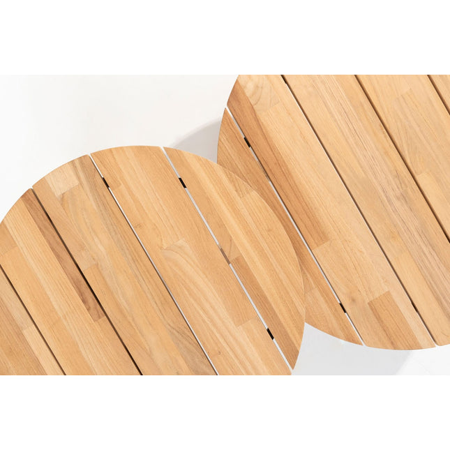 4 Seasons Outdoor Cosmic salontafel teak 65 cm. Ø (H 40 cm)