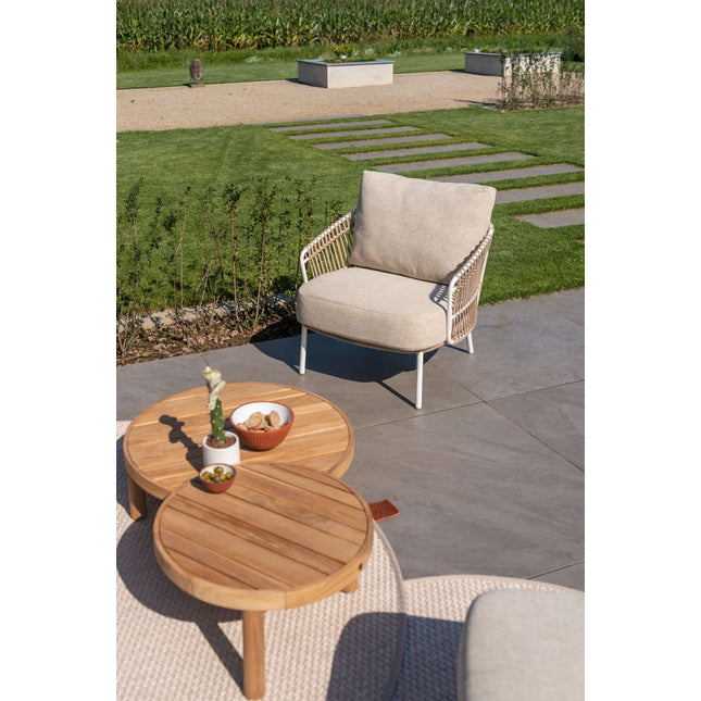 4 Seasons Outdoor Finn salontafel teak 80 cm. Ø (H 25)