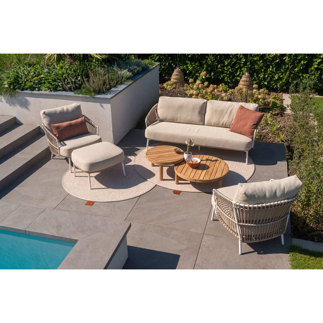 4 Seasons Outdoor Finn salontafel teak 80 cm. Ø (H 25)