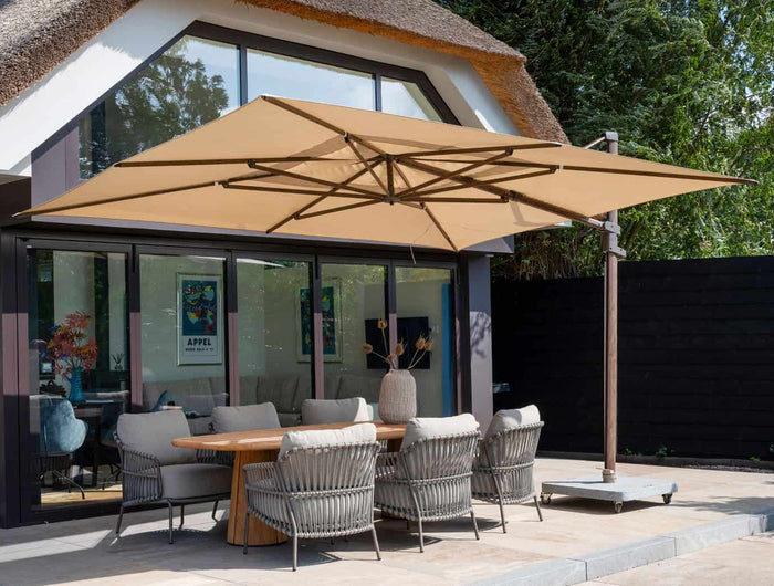 Zweefparasols – Flexibele schaduwoplossing voor uw buitenruimte