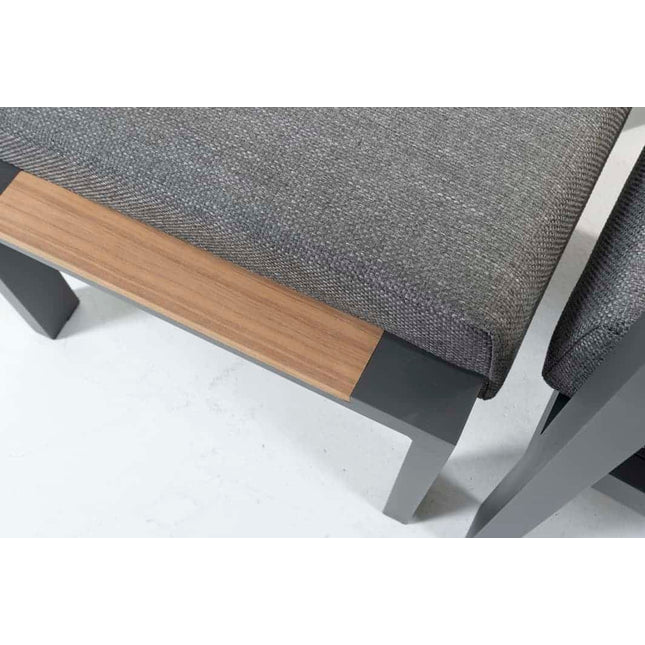 Taste 4SO Ginger loungeset antraciet + salontafel 120 x 64,5 cm