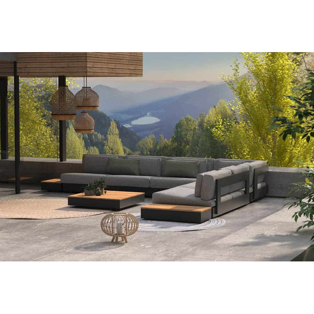 4 Seasons Outdoor Ibiza hoekelement/salontafel 84 x 84 cm. teak