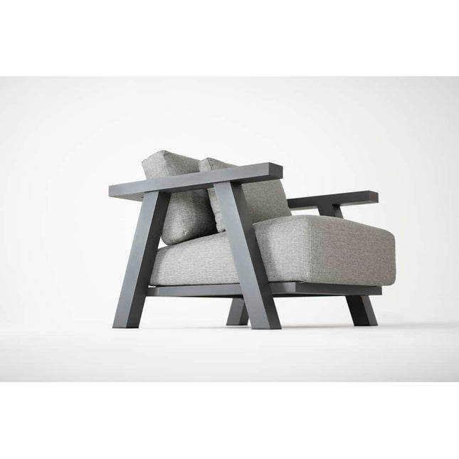 4 Seasons Outdoor Iconic loungeset + Forza hoge salontafel 120 x 70 x 55 cm