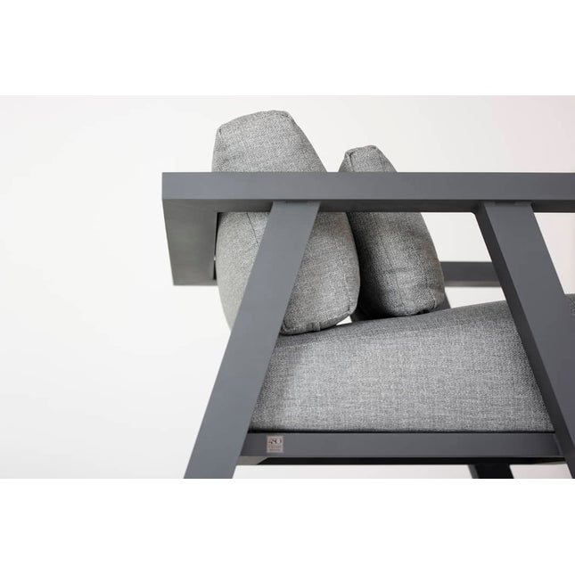 4 Seasons Outdoor Iconic loungeset + Forza hoge salontafel 120 x 70 x 55 cm