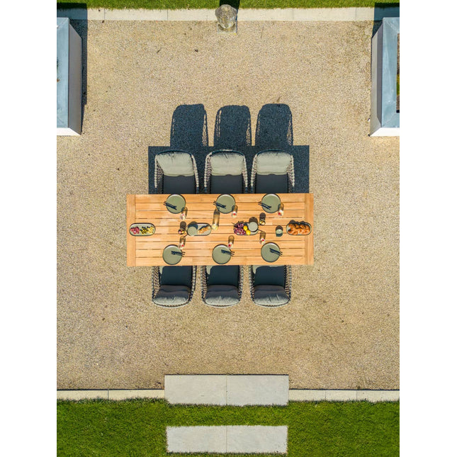 4 Seasons Outdoor Jura dining + Taste 4SO Noah teak tafel 260 cm