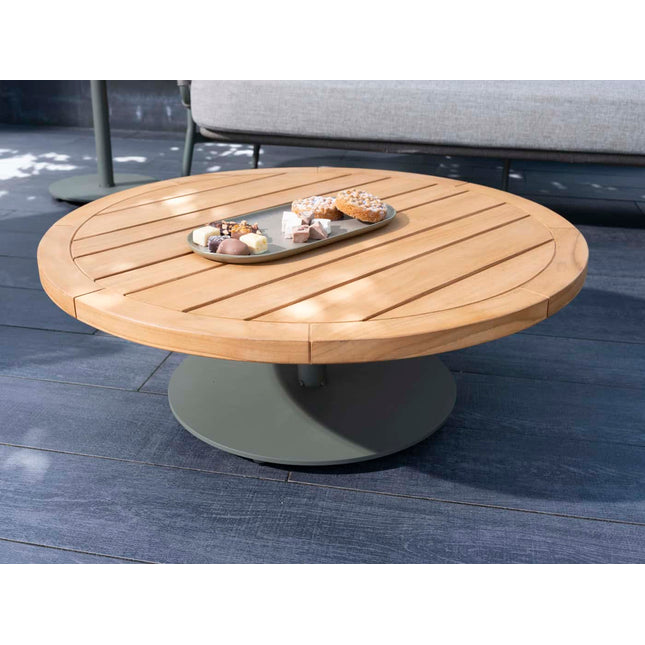 4 Seasons Outdoor Volta salontafel centrale poot olive 80 cm. Ø (H 30)