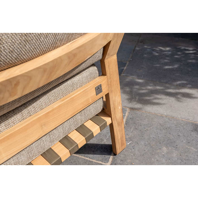 4 Seasons Outdoor Lucas lounge stoel teak incl. 3 kussens