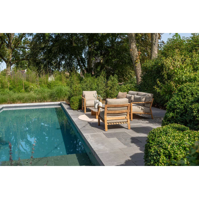 4 Seasons Outdoor Lucas loungeset + Finn salontafel 80 Ø cm