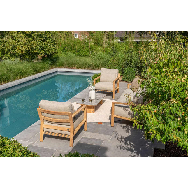 4 Seasons Outdoor Lucas bistro loungeset + Finn salontafel 60 Ø cm