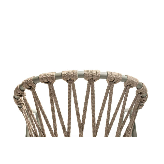 Taste 4SO Manitoba stapelbare dining stoel – Olive (incl. 2 kussens)