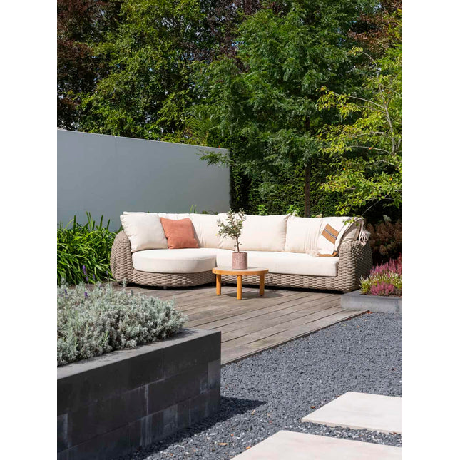 4 Seasons Outdoor Finn salontafel met keramisch tafelblad 63 cm. Ø (H 32)