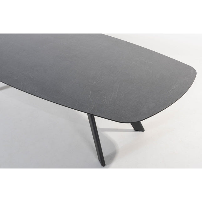 4 Seasons Outdoor Veneto dining antraciet + Montana tafel HPL slate antraciet 280 cm
