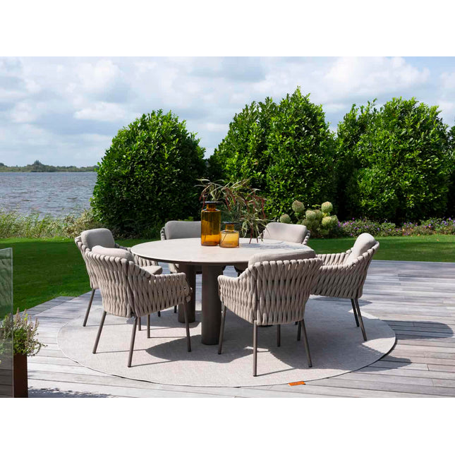 4 Seasons Outdoor Montera dining + Arizona tafel keramisch blad 160 Ø cm