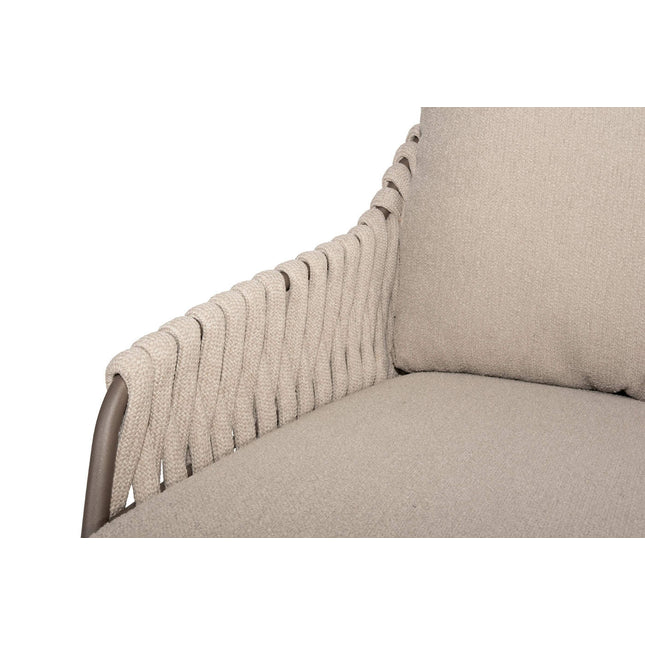 4 Seasons Outdoor Montera loungeset zonder salontafel + voetenbank + Volta salontafel 80 Ø cm