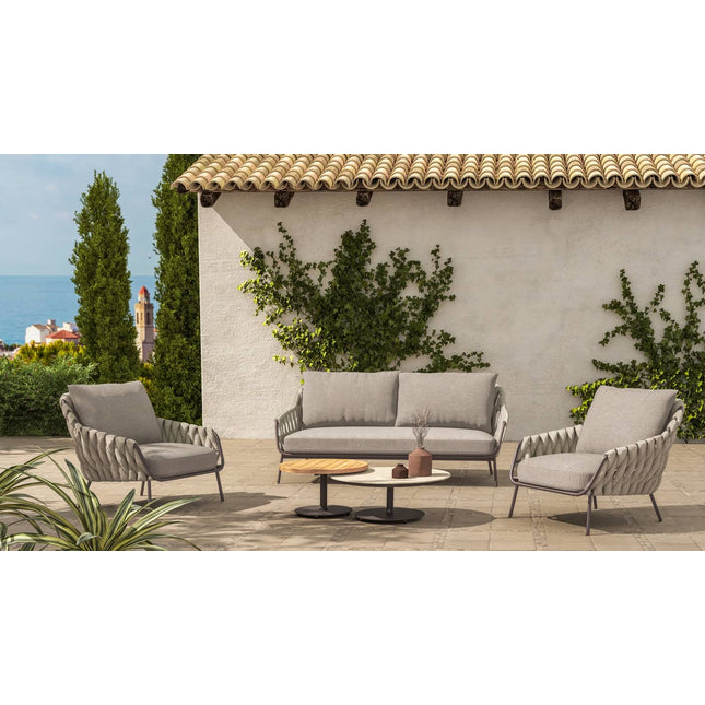 4 Seasons Outdoor Montera 3-zits lounge bank incl. 3 kussens