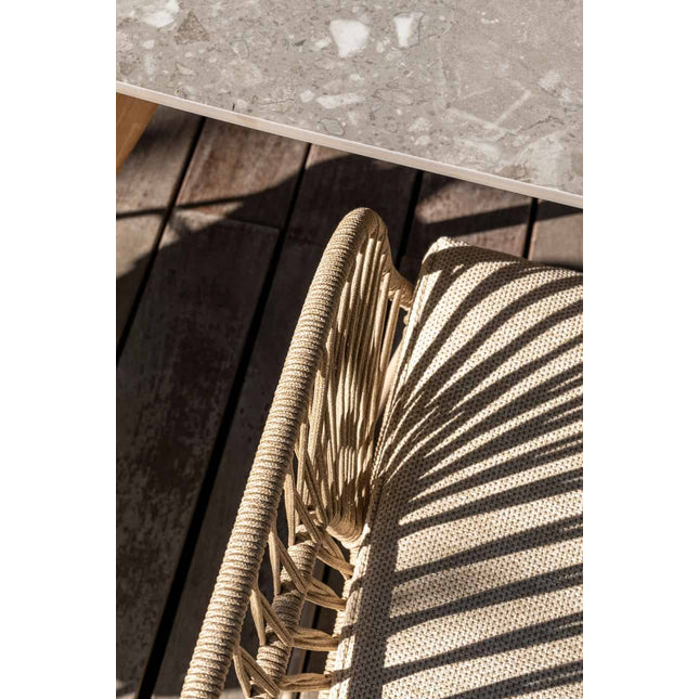 4 Seasons Outdoor Murcia dining stoel latte incl. 2 kussens