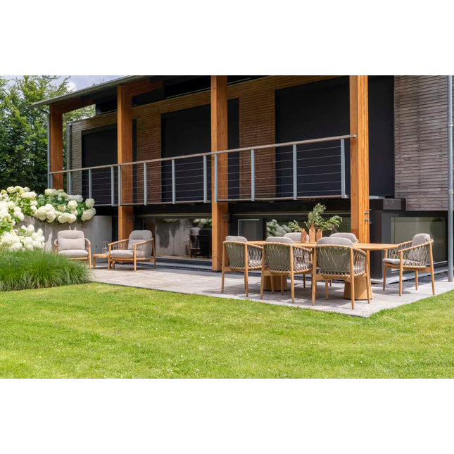 4 Seasons Outdoor Nora dining stoel + Taste 4SO Liam eettafel met keramisch tafelblad 240 cm