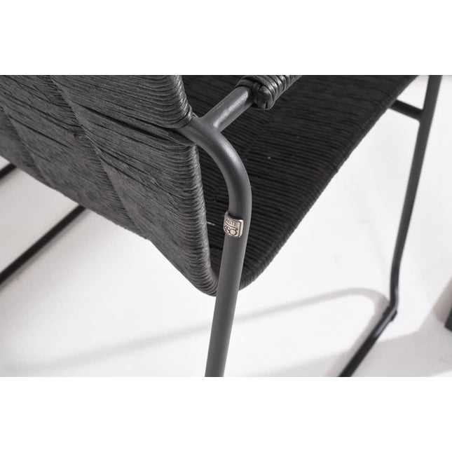 Taste 4SO Palma dining antraciet + Basso teak tafel 240 cm