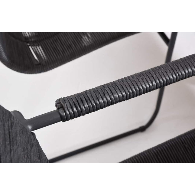 Taste 4SO Palma dining antraciet + Basso teak tafel 240 cm