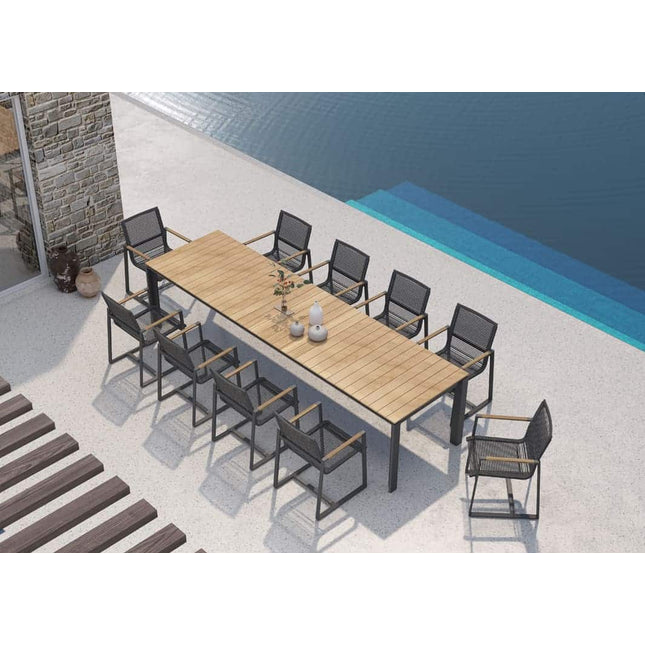 Taste 4SO Optimum uitschuiftafel teak 220-280-340 cm