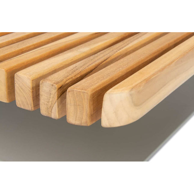 4 Seasons Outdoor Plato salontafel teak tafelblad 120 x 75 x 35 cm