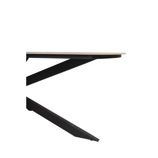 4 Seasons Outdoor Fabrice dining stoel antraciet + Taste 4SO Prado tafel met keramisch tafelblad barrel antraciet 240 cm