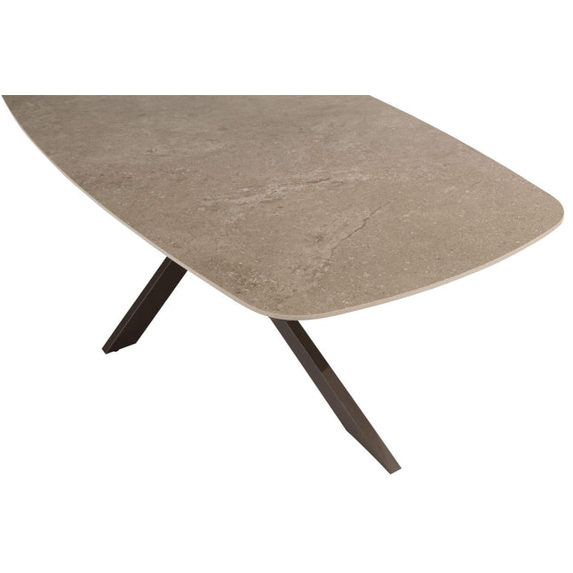 4 Seasons Outdoor Veneto dining terre + Taste 4SO Prado tafel met keramisch tafelblad barrel terre 240 cm