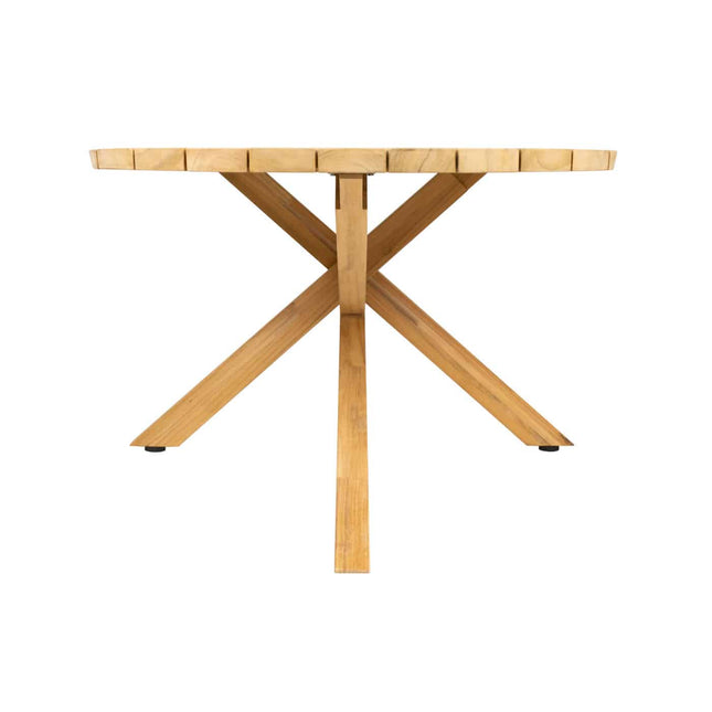 4 Seasons Outdoor Murcia dining olive + Taste 4SO Prado teak tafel ovaal 240 cm