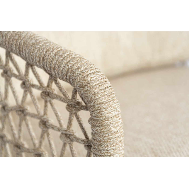 4 Seasons Outdoor Sardinia chaise lounge bank + Puccini lounge stoel + Volta salontafels