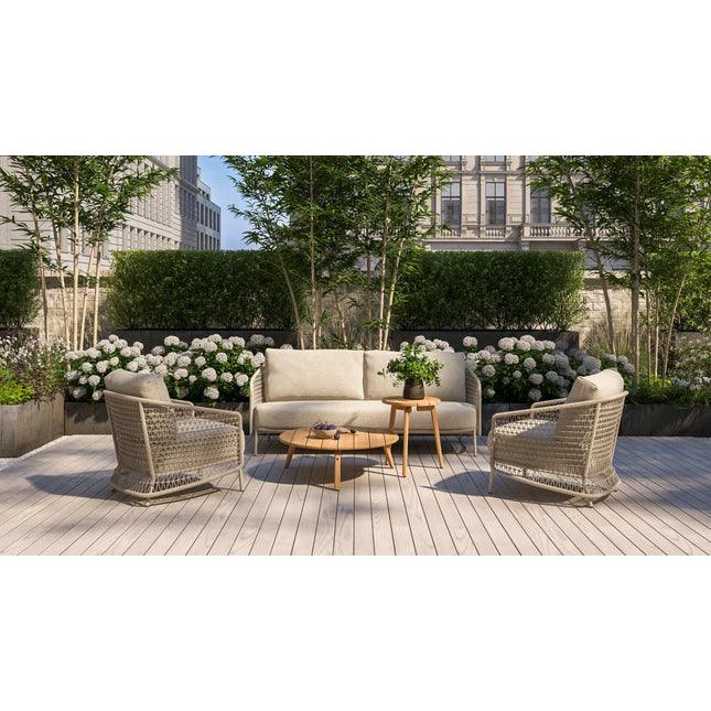 4 Seasons Outdoor Puccini 3-zits lounge bank incl. 3 kussens