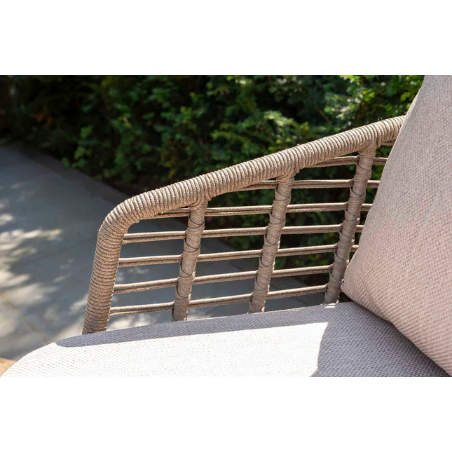 Taste 4SO Puglia loungeset 3-zits loungebank + 2x lounge stoel + Demi set van 2 salontafels latte