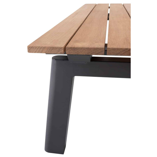 Taste 4SO Ravenna salontafel met teak tafelblad 120 x 65 x 35 cm