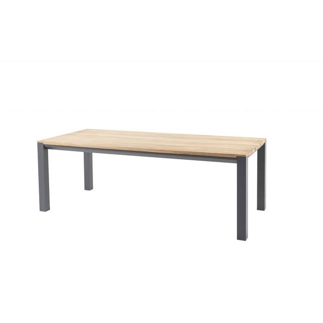 Taste 4SO Tosca dining antraciet + Ridge teak tafel 220 cm