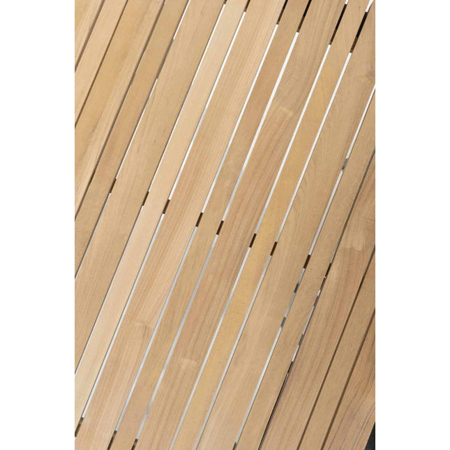 Taste 4SO Bari stapelbare dining stoel + Ridge tafel antraciet 220 cm