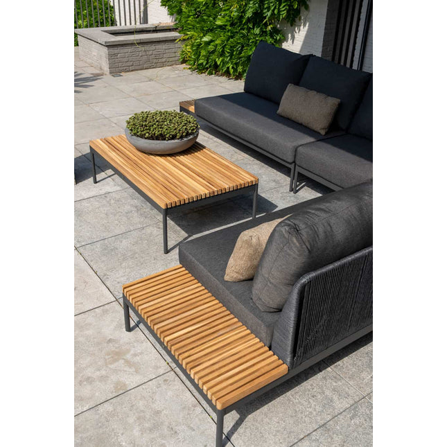 Taste 4SO Sakura salontafel met teak tafelblad 120 x 70 x 35 cm