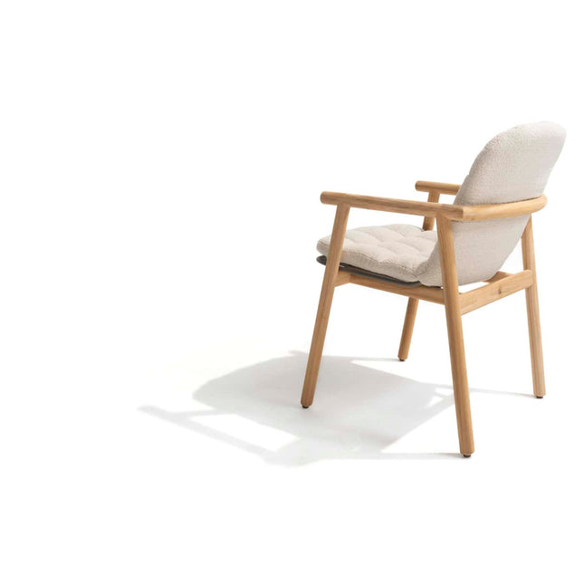 4 Seasons Outdoor Samos dining stoel (6 st.) + Taste 4SO Capri tafel barrel-vorm teak 240 cm