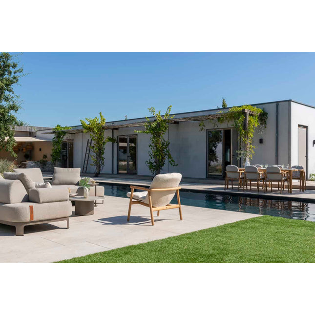 4 Seasons Outdoor Samos bistro loungeset + Finn salontafel teak 60 Ø cm