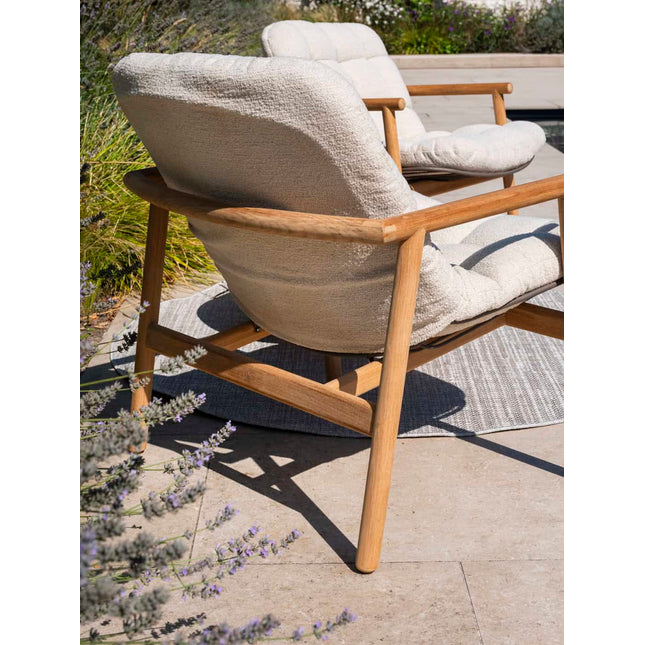 4 Seasons Outdoor Samos bistro loungeset + Finn salontafel teak 60 Ø cm
