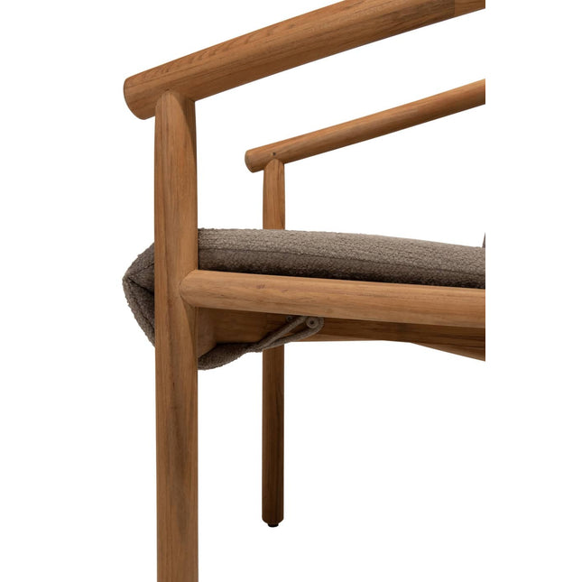 4 Seasons Outdoor Tess dining + Taste 4SO Prado teak tafel 130 Ø cm teak onderstel