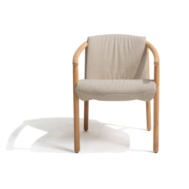 4 Seasons Outdoor Tess dining + Taste 4SO Corsica tafel kiezel-vorm teak 240 x 130 cm