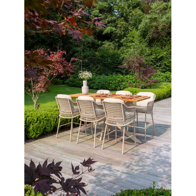 4 Seasons Outdoor Tramonti high dining stoel latte incl. 2 kussens