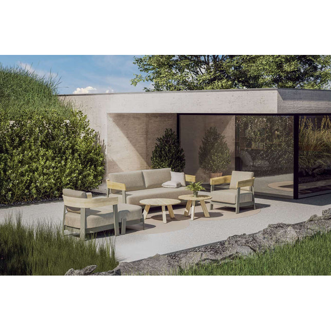 4 Seasons Outdoor Cosmic salontafel teak 65 cm. Ø (H 40 cm)