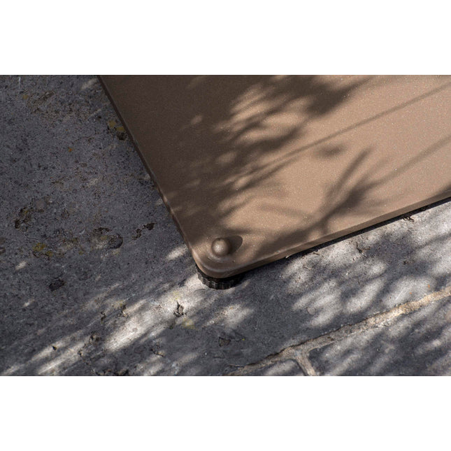 4 Seasons Outdoor Vermont eettafel met keramisch tafelblad, terre 75 x 75 cm.