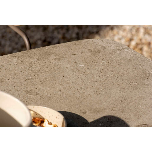 4 Seasons Outdoor Vermont eettafel met keramisch tafelblad, terre 75 x 75 cm.