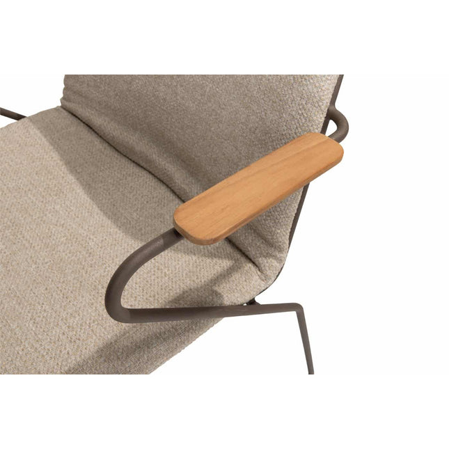 4 Seasons Outdoor Veneto dining terre + Taste 4SO Prado teak tafel 130 Ø cm