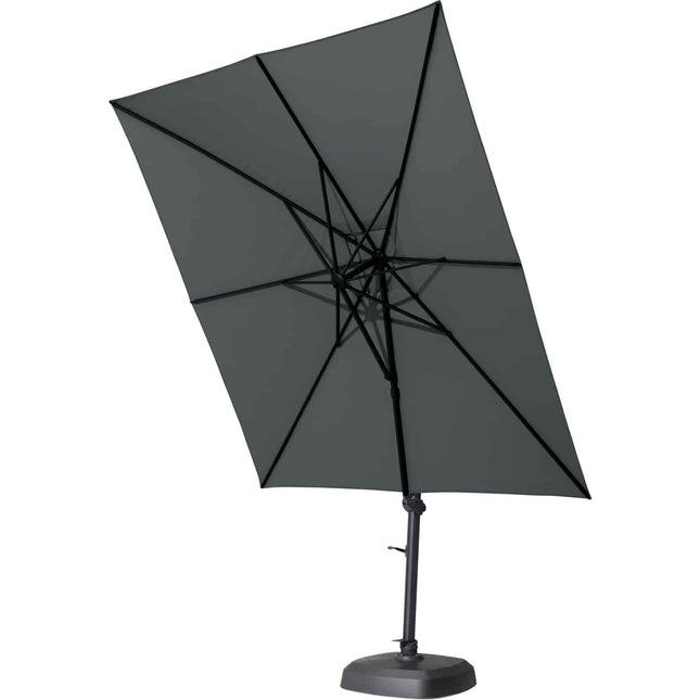 4 Seasons Outdoor Parasol Siesta 300 x 300 cm charcoal