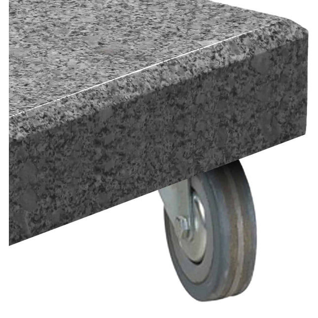 4 Seasons Outdoor Siesta Premium 350 cm. Ø antraciet met houtlook frame