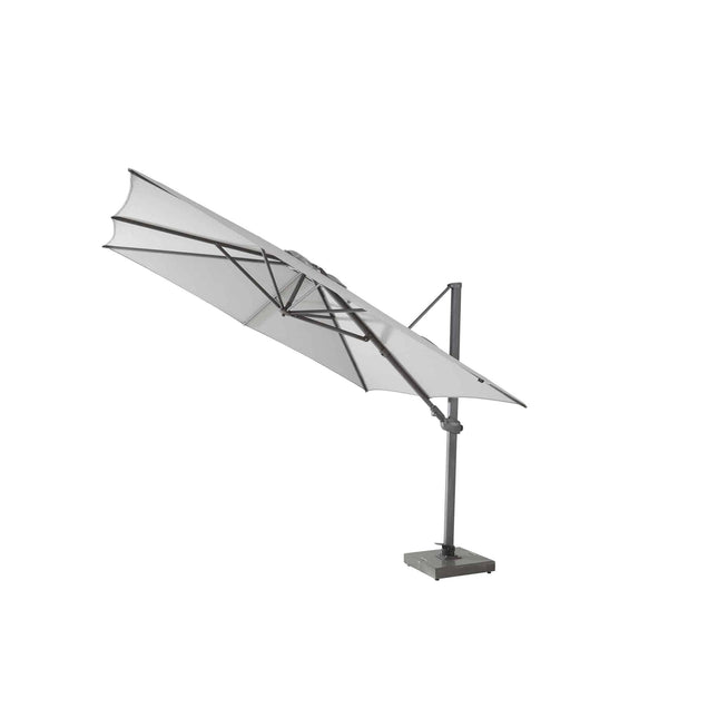 4 Seasons Outdoor Parasol Siesta Premium 300 x 300 cm mid grey