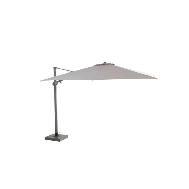 4 Seasons Outdoor Parasol Siesta Premium 300 x 300 cm mid grey