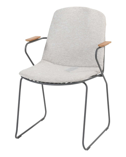 4 Seasons Outdoor Veneto dining antraciet + Montana tafel HPL slate antraciet 280 cm